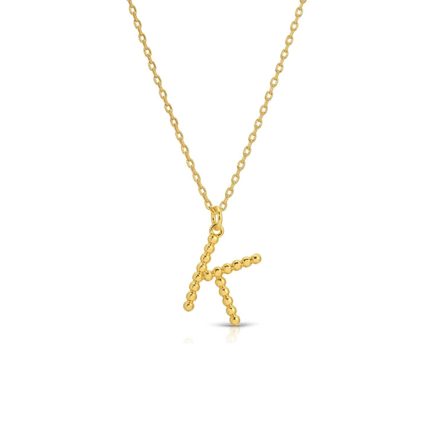 Splendid Iris - Delicate Initial Pendant - Assorted - 926 West