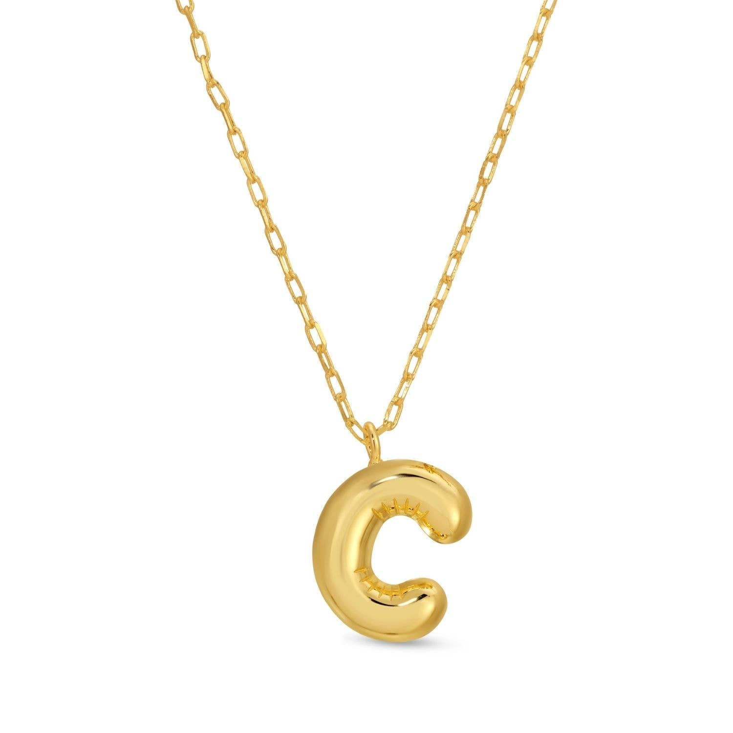 Splendid Iris - Large Balloon Initial Pendant - Assorted - 926 West