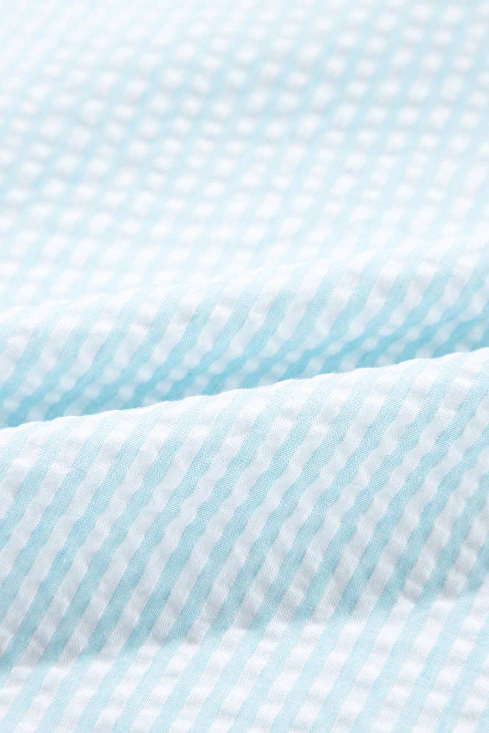 Stripe Ruffle 3/4 Sleeve Mini Dress 926 WEST