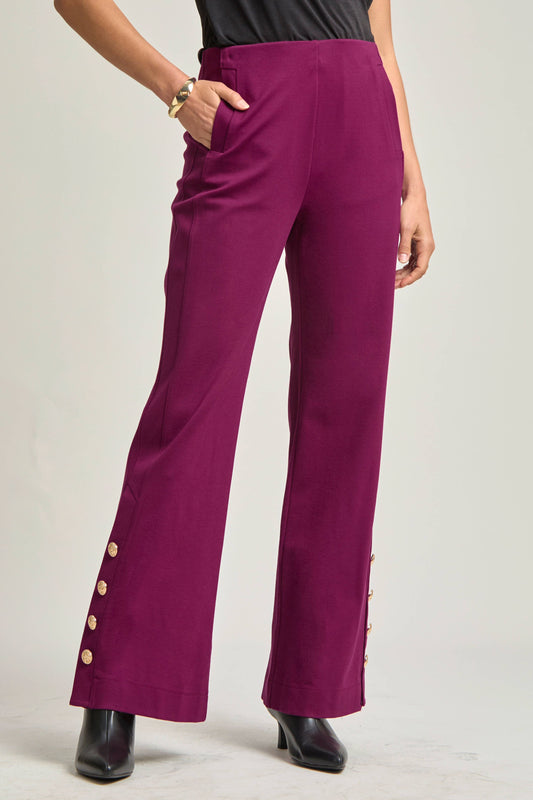 Magic Gala Button-Hem Pants Dear Scarlett