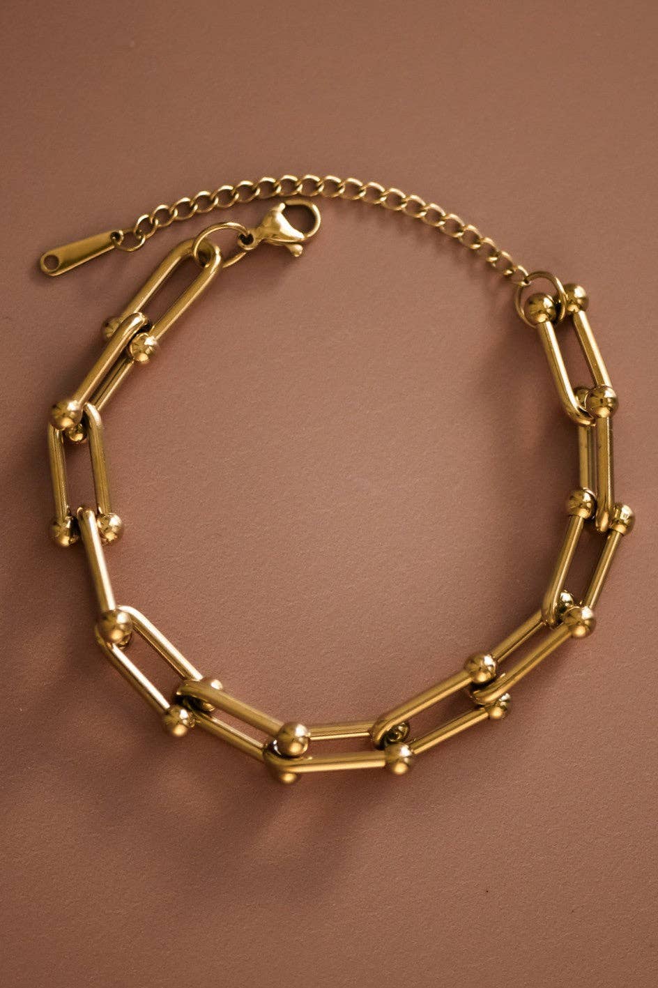18K Gold Plated Waterproof Stainless Steel Chain Bracelet - 926 West