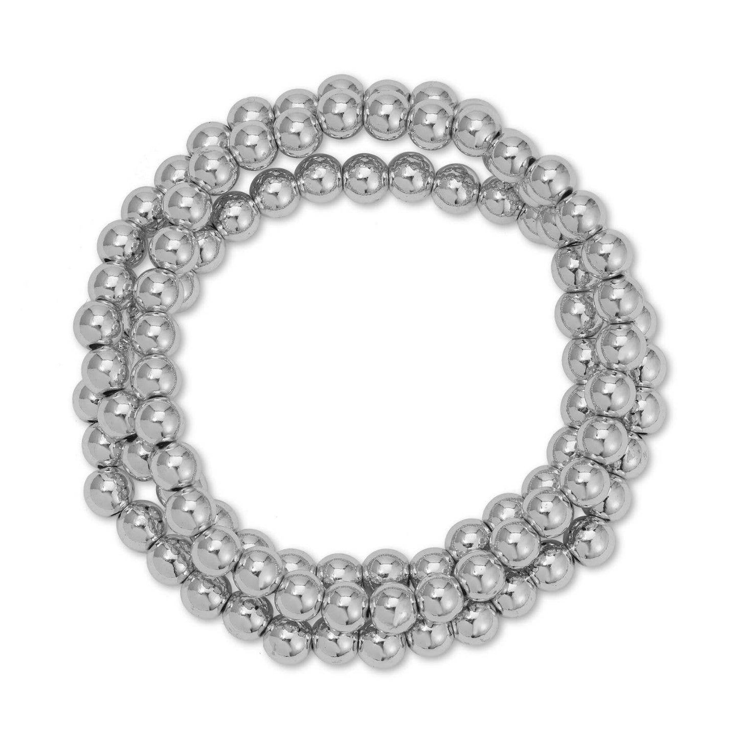 Splendid Iris -  6mm Beaded Bracelet B3286