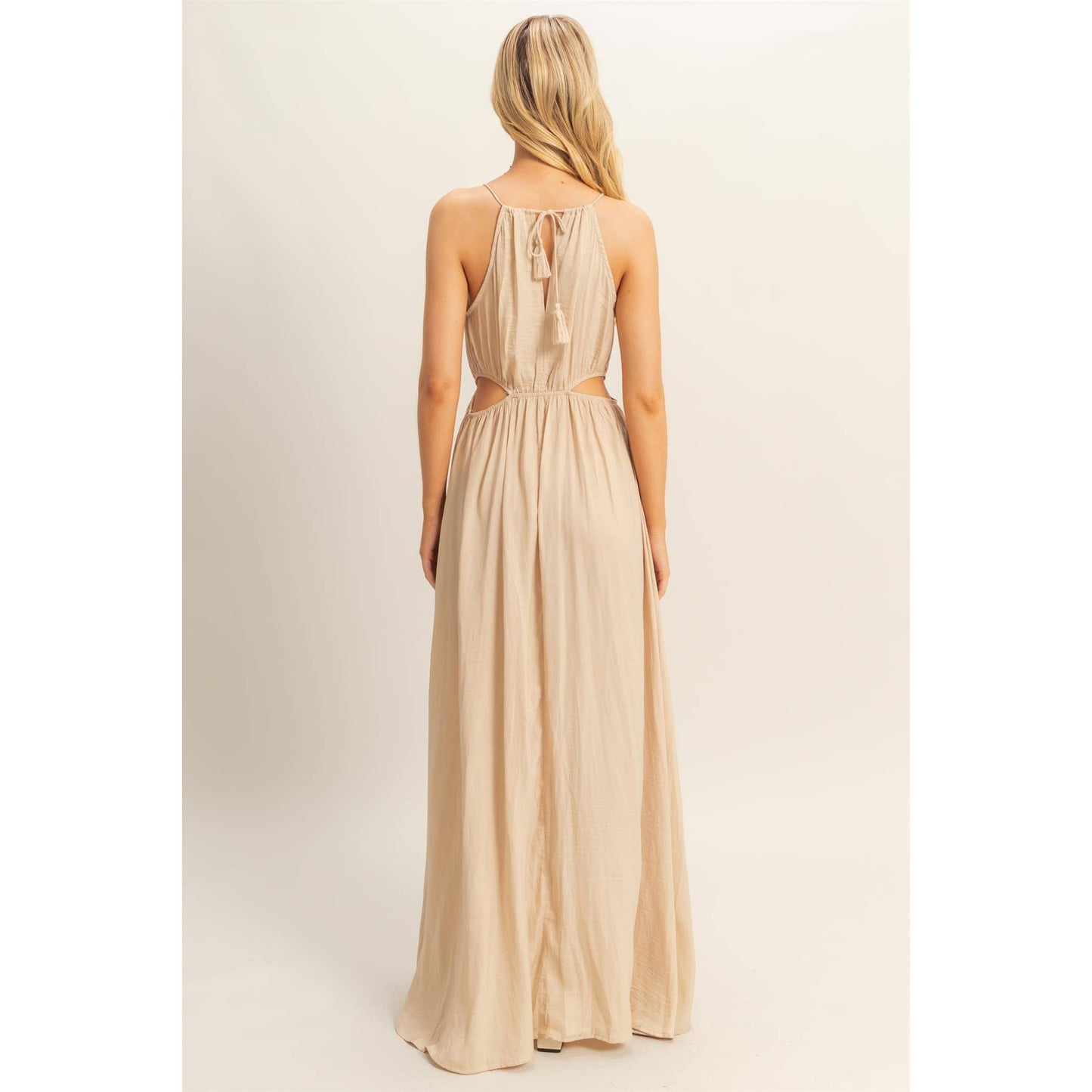 HYFVE - Side Cutout Side Slit Maxi Dress