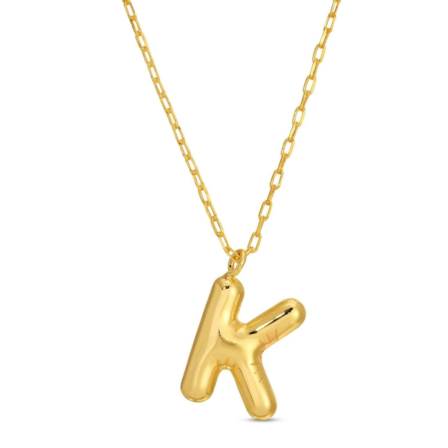 Splendid Iris - Large Balloon Initial Pendant - Assorted - 926 West