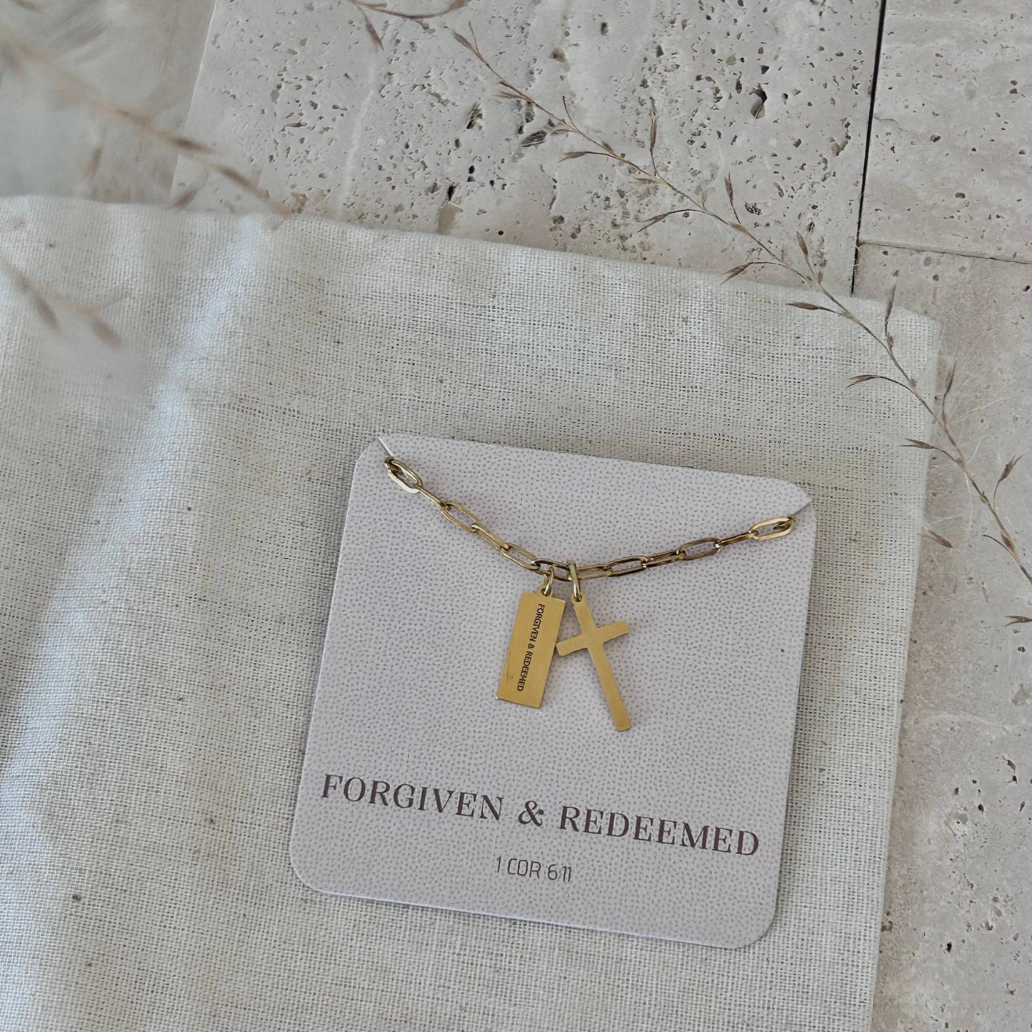 Christian Necklace Jewelry Bible verse 14k gold plated