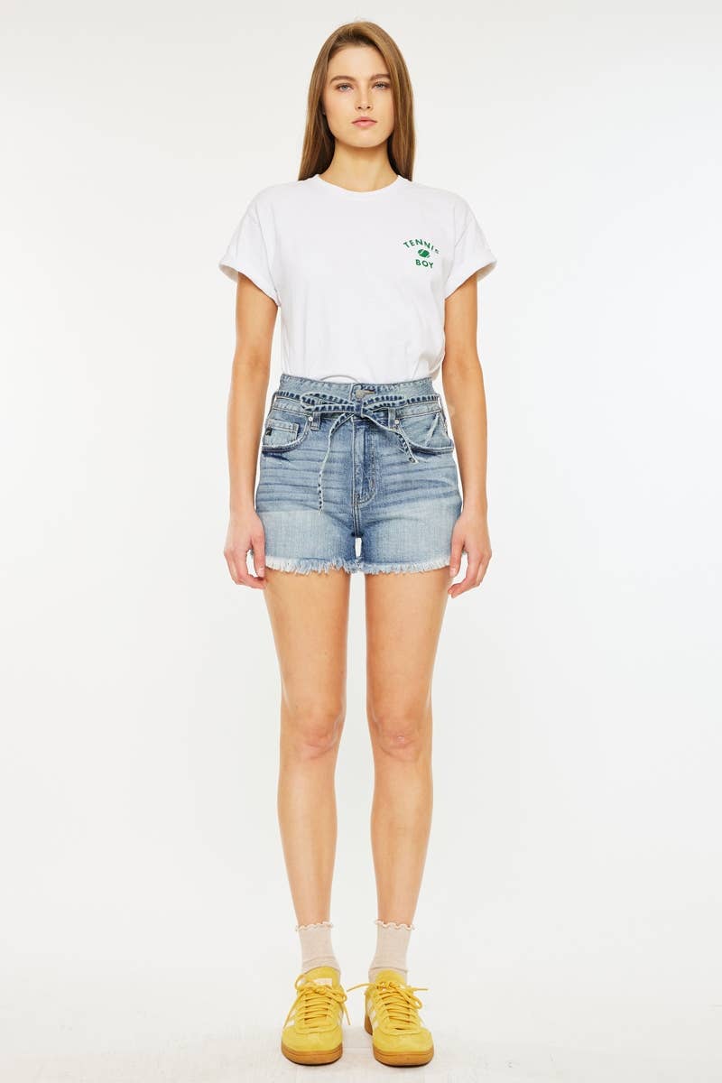 Sunflower -ULTRA HIGH RISE DENIM SHORTS MEDIUM WASH 926 WEST