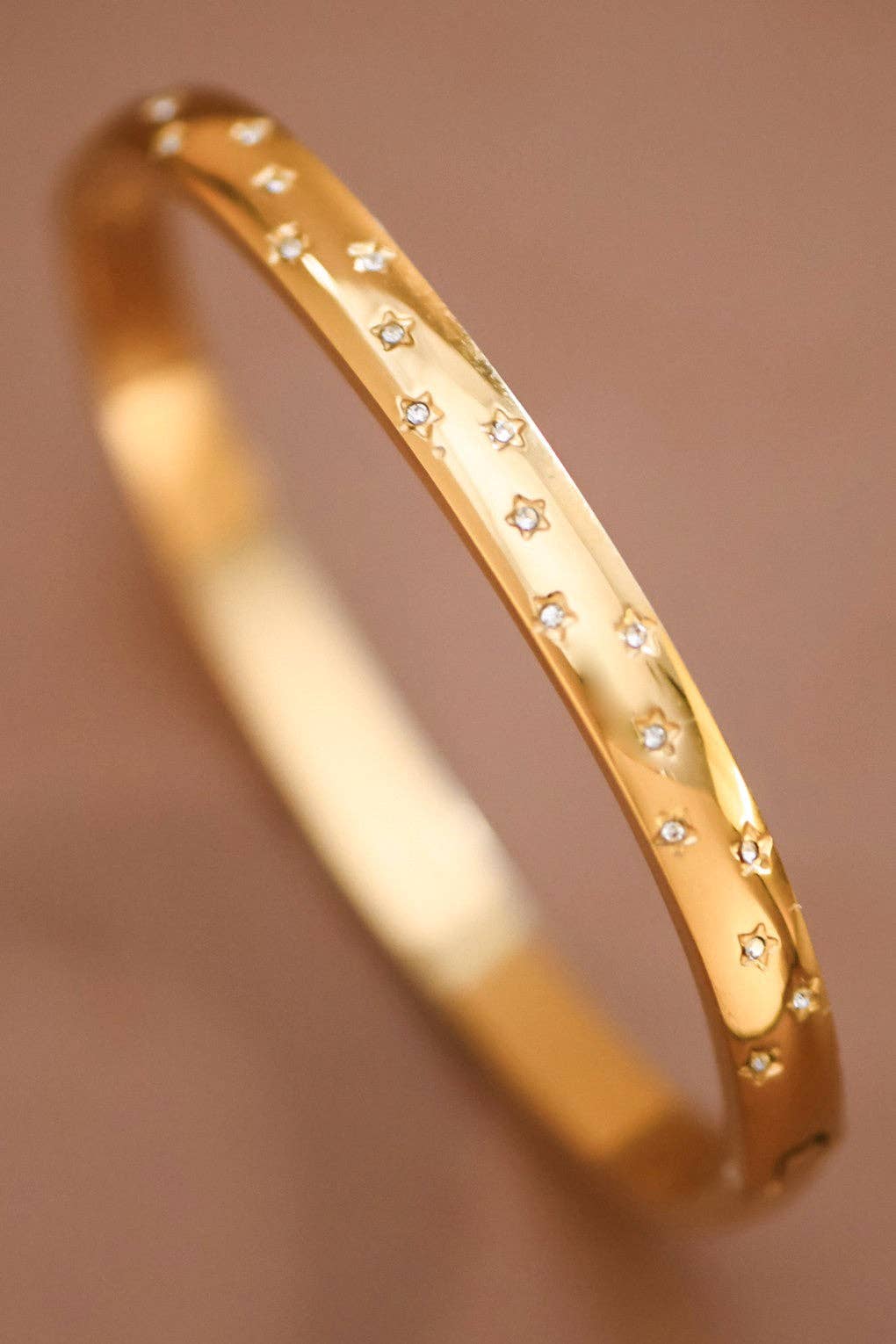 18K Gold Plated Waterproof Stainless Steel Bangle - 926 West
