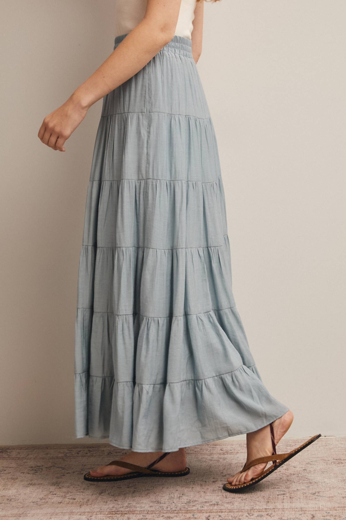 Tiered Maxi Skirt FSK0015