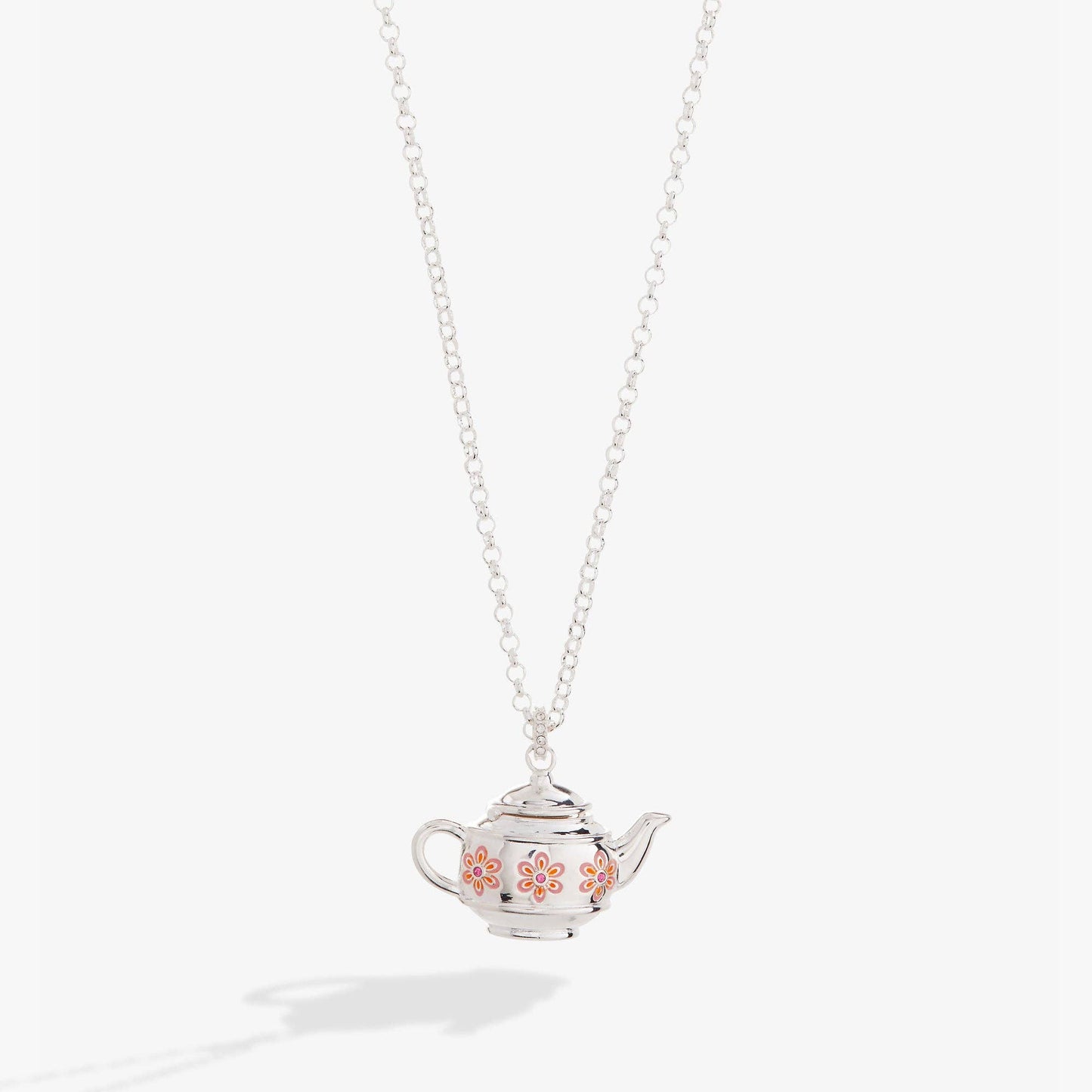ALEX + ANI - Floral Teapot Locket Pendant Necklace - 926 West