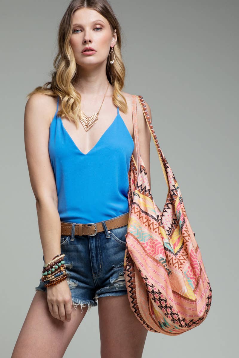 Ethnic Pattern Hand Block Boho Bag Urbanista