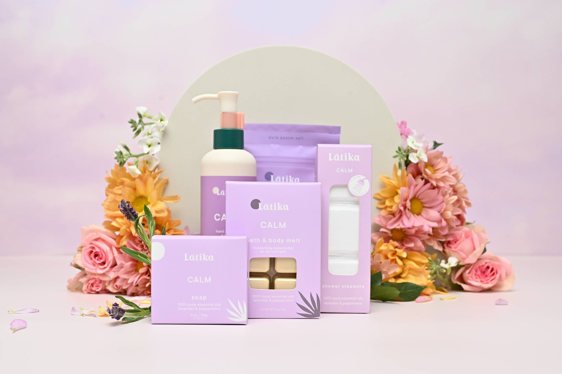 Shower Steamer Lavender Aromatherapy Calm Latika Beauty