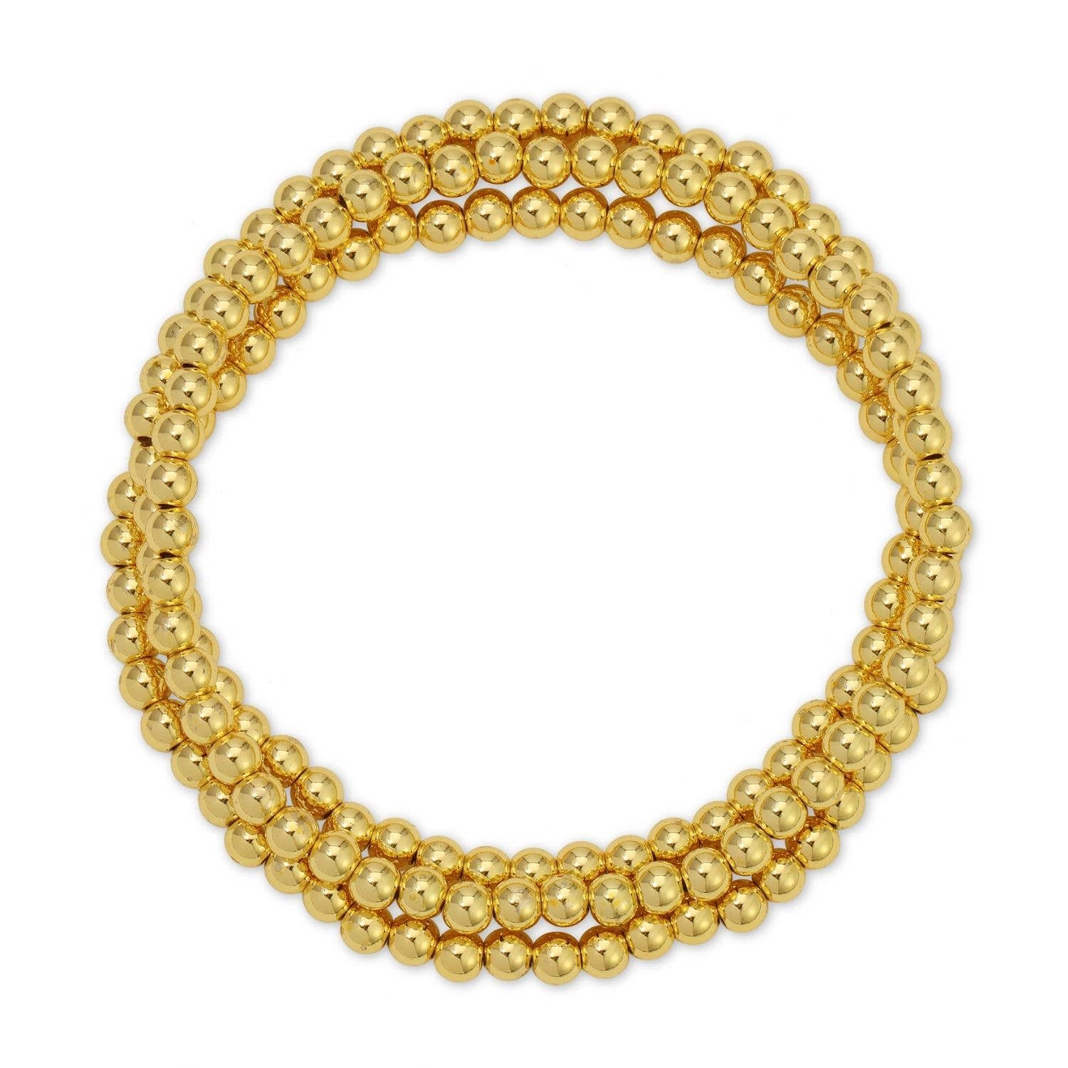 Splendid Iris -  4mm Bead Stretch Bracelet B3203 - 926 West