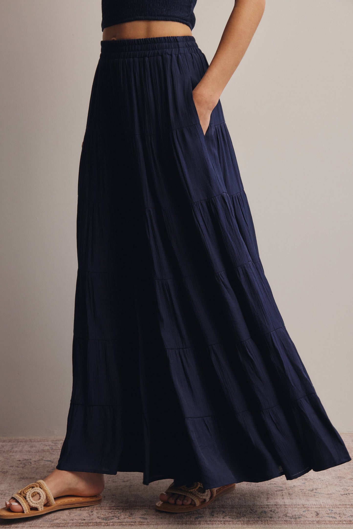 Tiered Maxi Skirt FSK0015