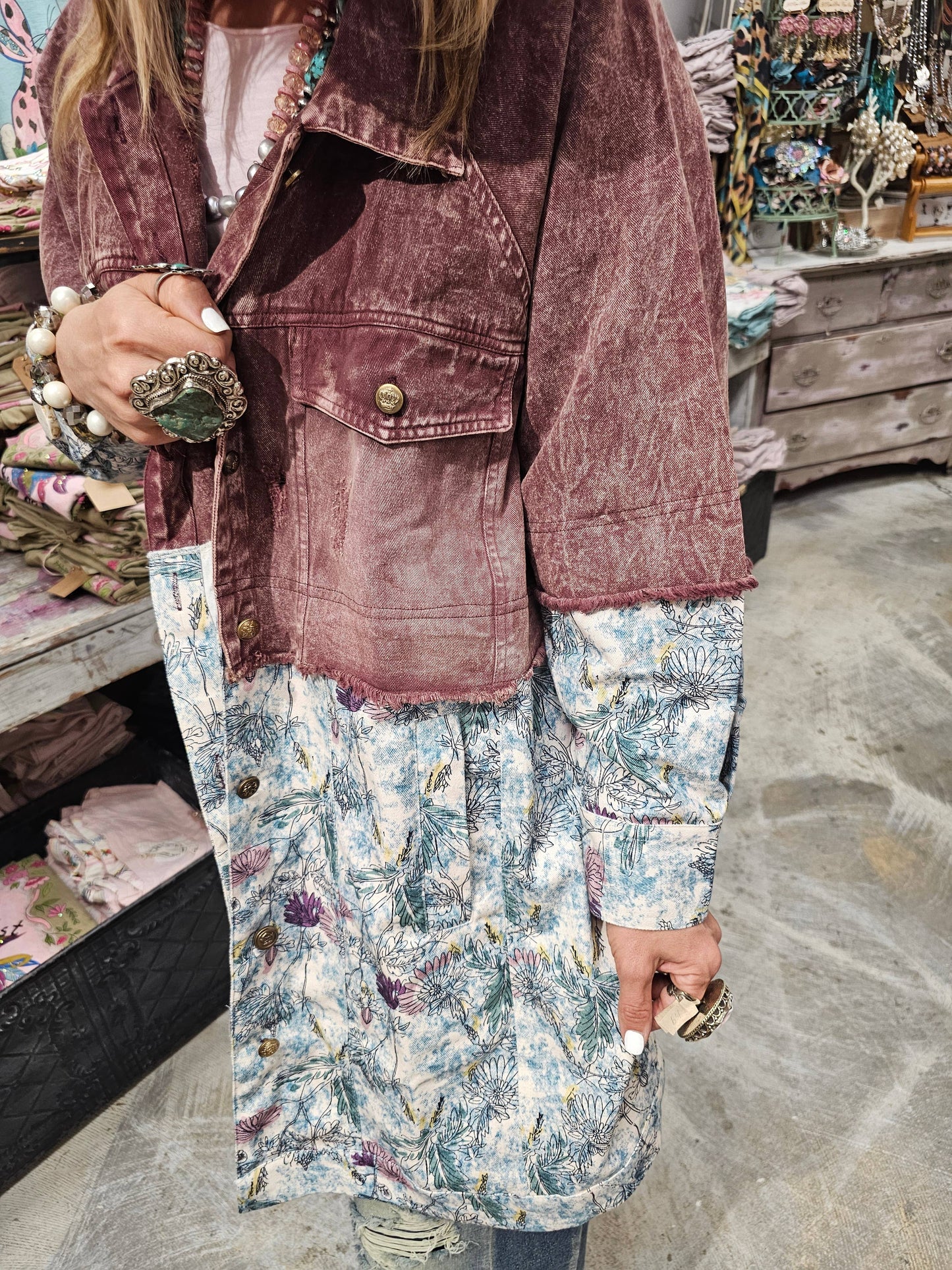 A Rare Bird Burgandy Outlaw Duster & Dress