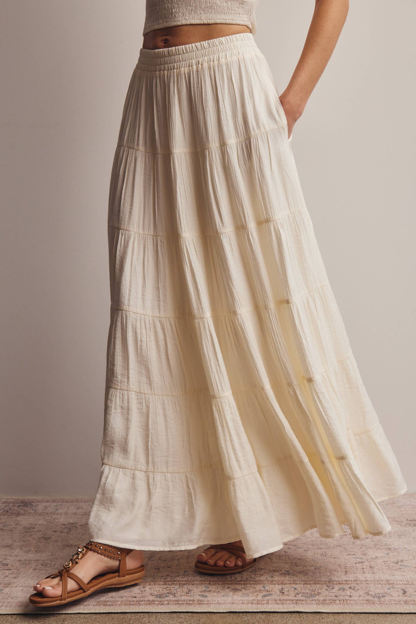 Tiered Maxi Skirt FSK0015