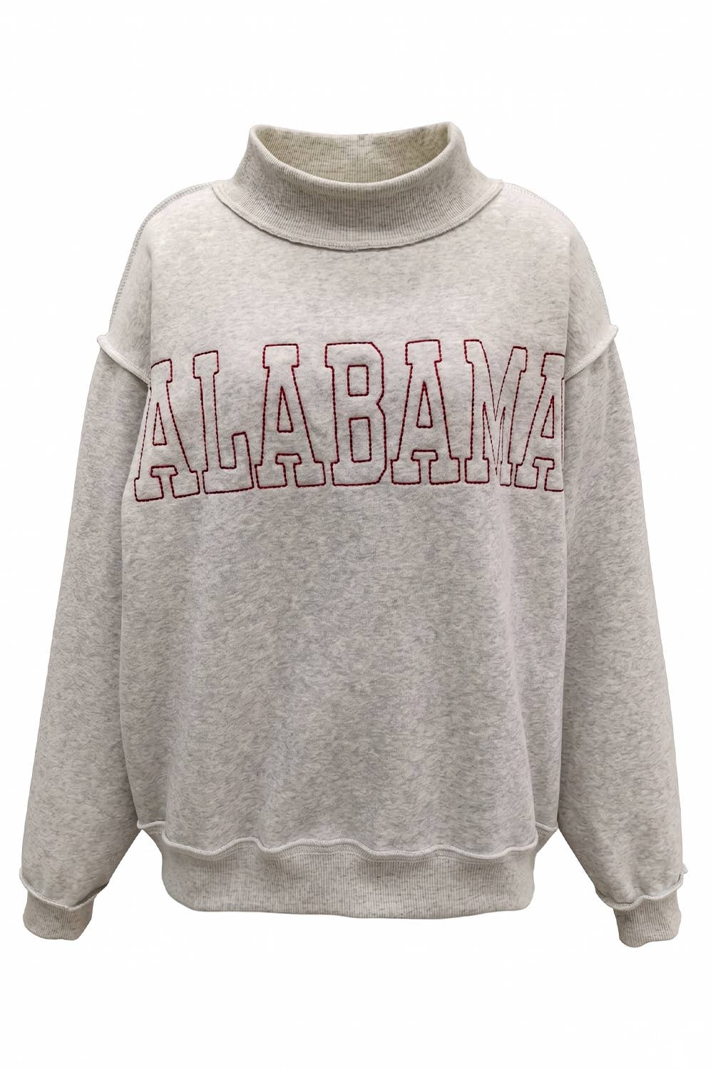'ALABAMA' Outline Embroidered Sweatshirt