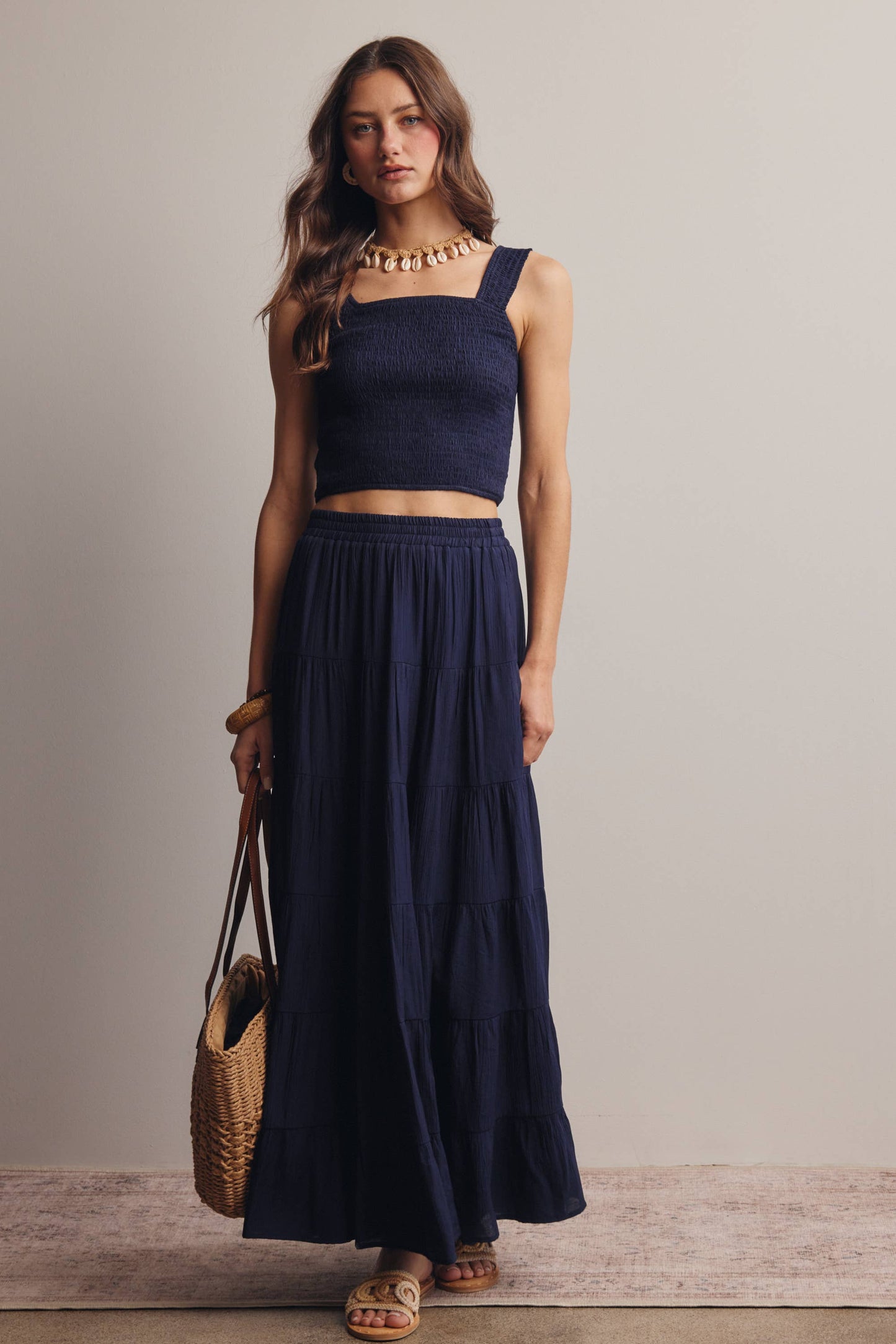 Tiered Maxi Skirt FSK0015