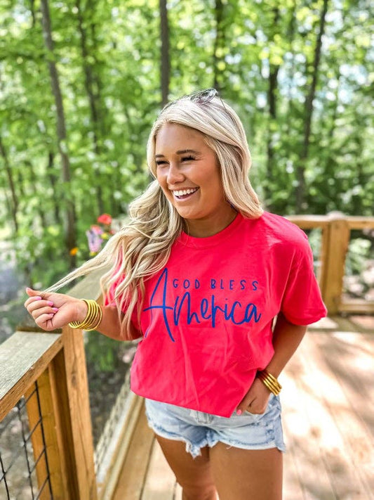 God Bless America Graphic Tee 926 WEST