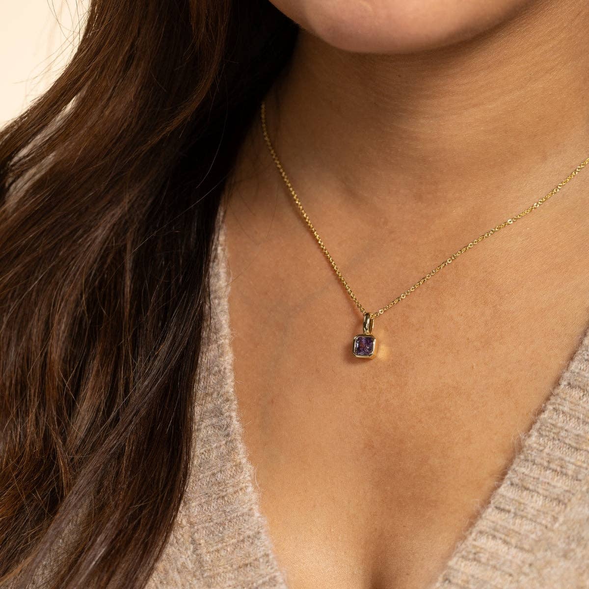 Assorted Birthstone Solitaire Necklaces