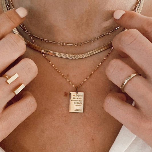 Wings Pendant Necklace by Atticus Poetry