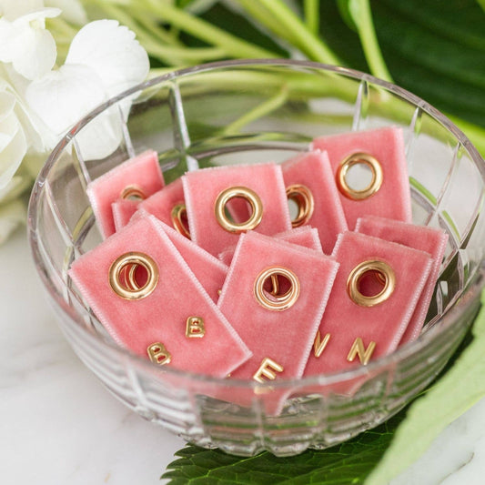 Splendid Iris - Initial Studs on Velvet