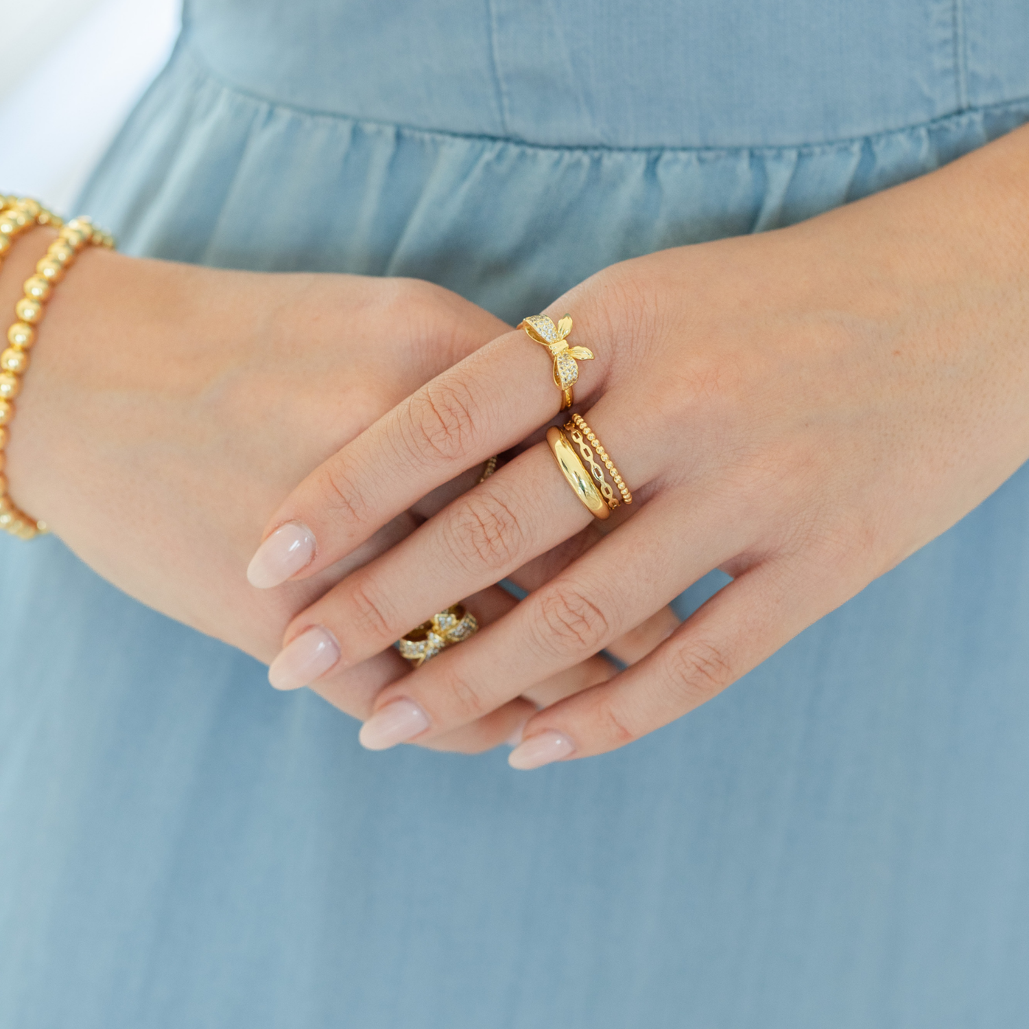 Splendid Iris - Super Delicate Adjustable Dot Ring - 926 West