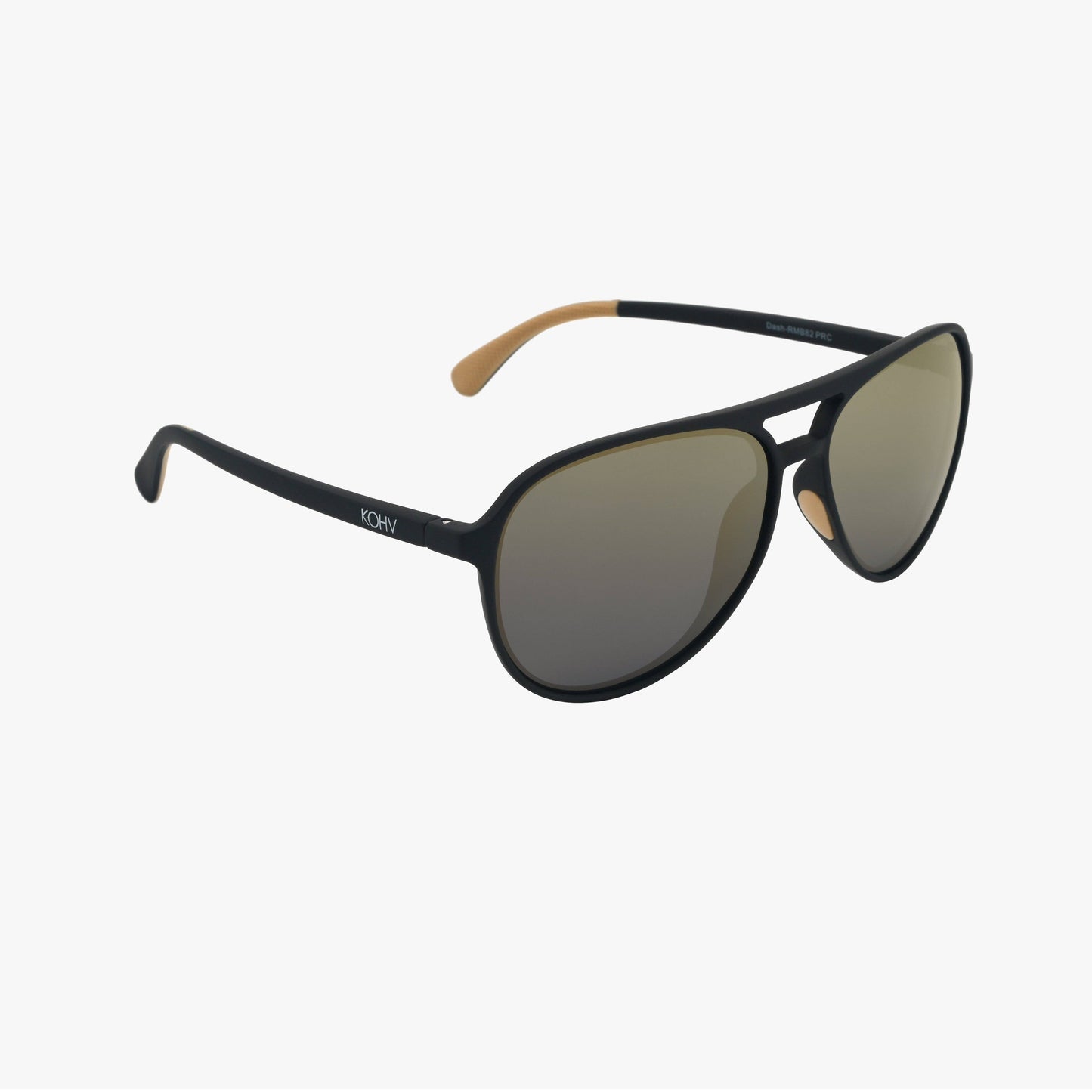 Kohv-DASH BRONZE Polarized Active Soft Rubber Aviator Sunglasses - 926 West