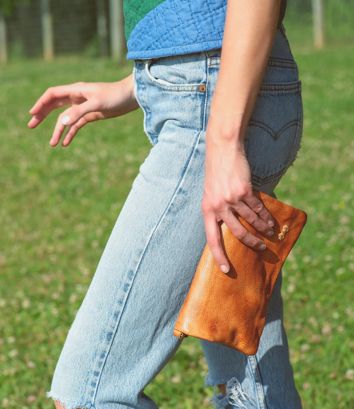BED STU Cadence Tan Rustic Leather Bag