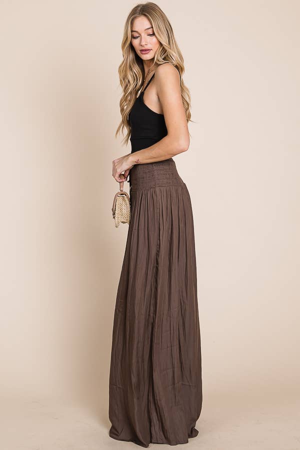 Ruched waist wide resort pants JBJ1036 926 WEST