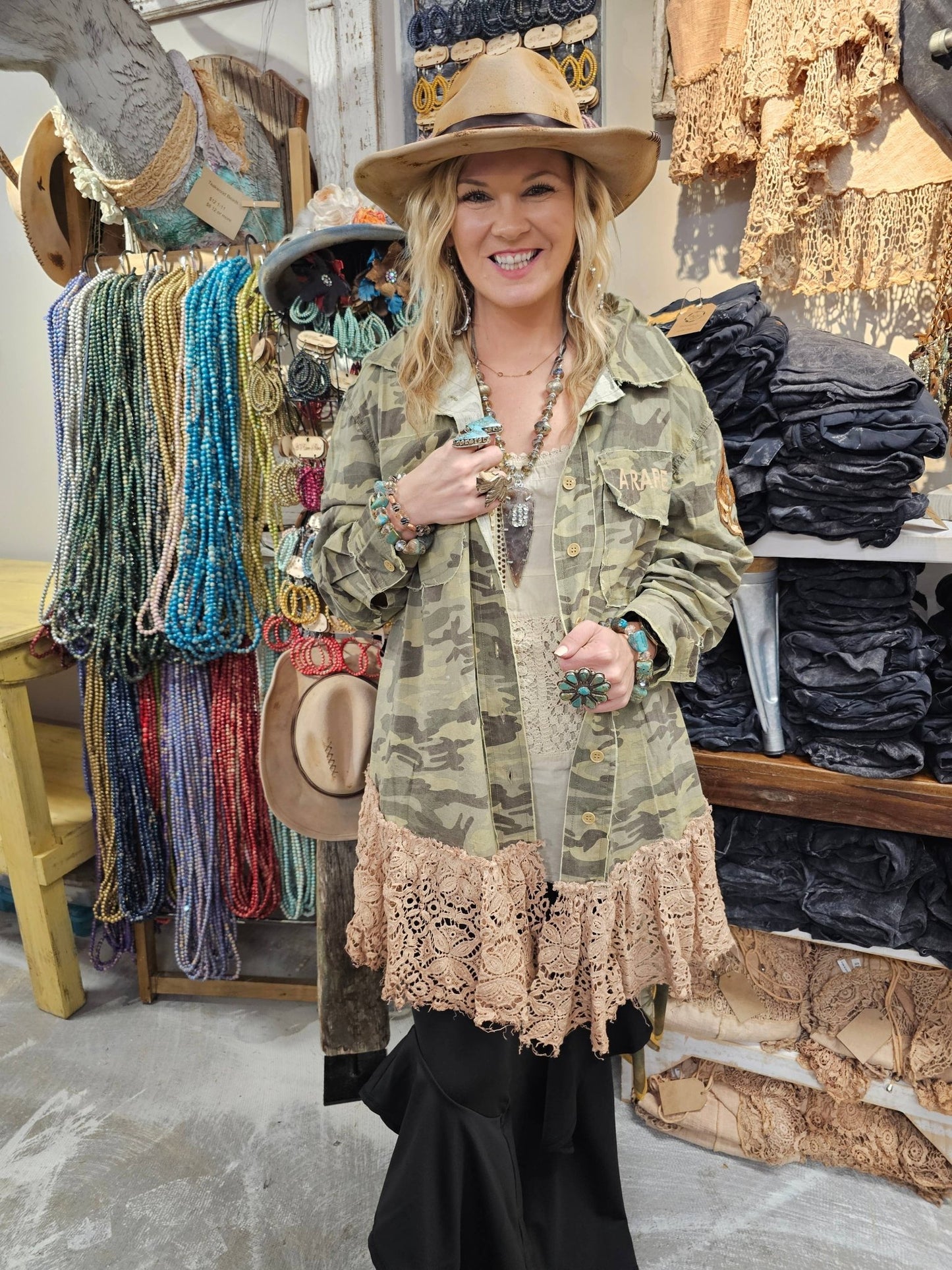 Camo Pearls to Paradise Top - 926 West