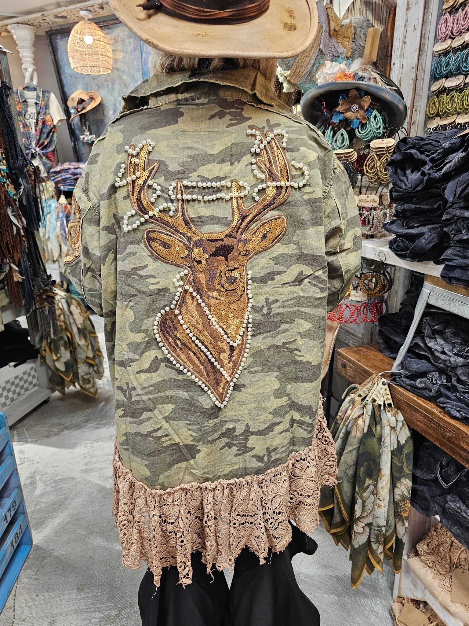 Camo Pearls to Paradise Top - 926 West