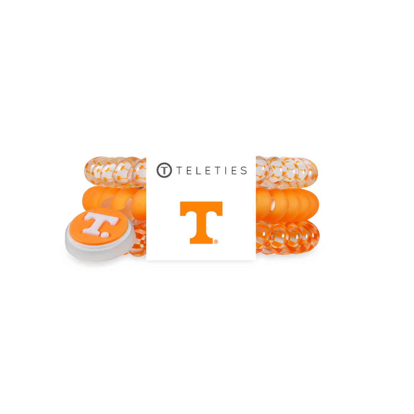 Spiral Hair Coils | Small | Go Vols! Hair Ties TELETIES