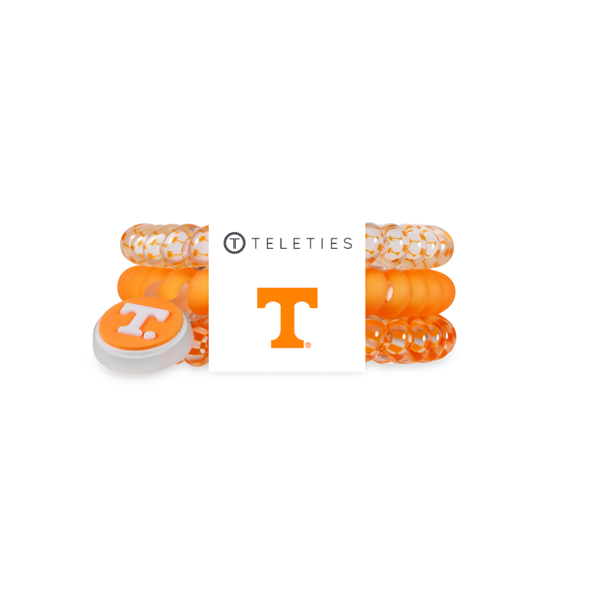 Spiral Hair Coils | Small | Go Vols! Hair Ties TELETIES