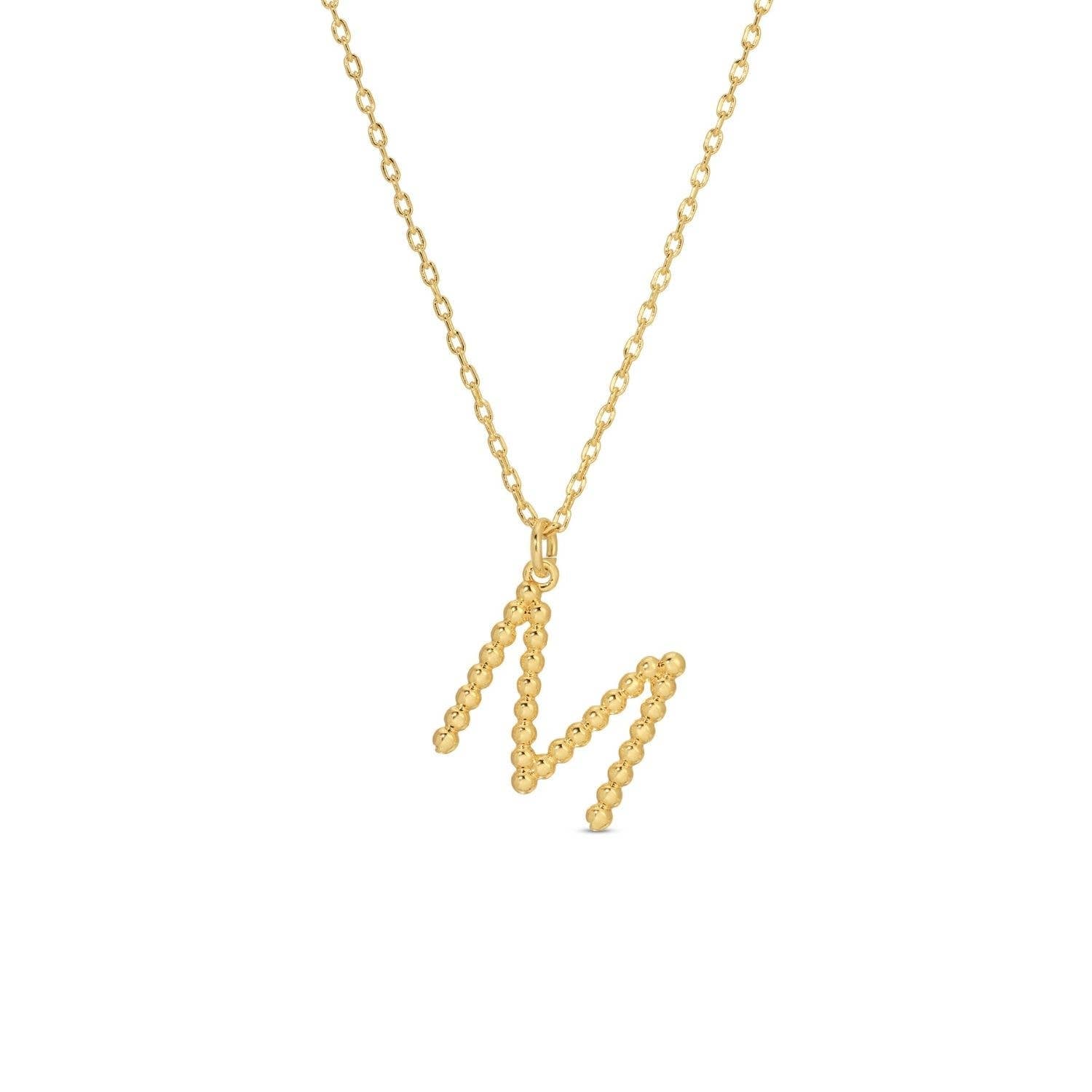 Splendid Iris - Delicate Initial Pendant - Assorted - 926 West