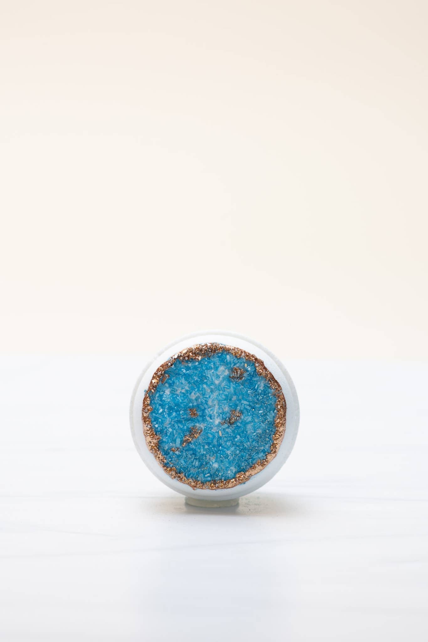 Crystal bath bomb 🌸 Wellness gift - Turquoise, Blue + Gold Latika Beauty