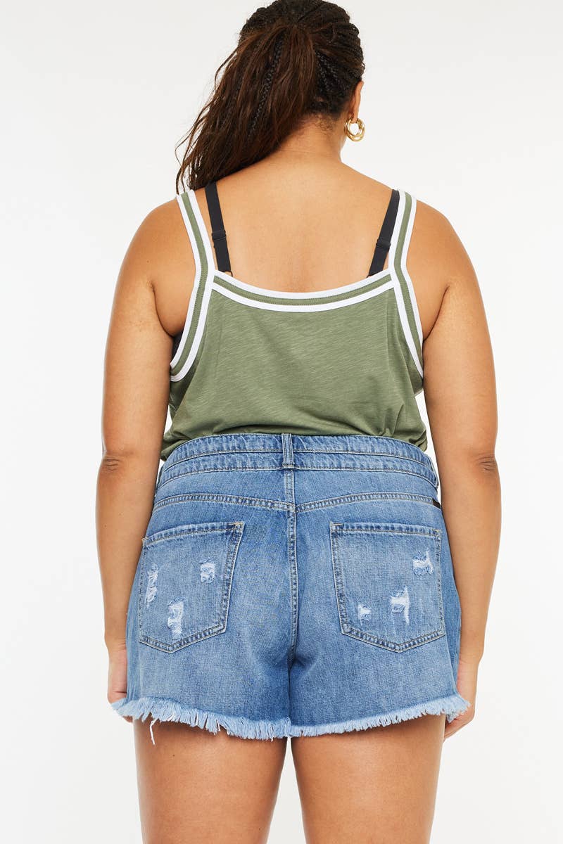 KanCan Plus Size Mom Shorts 926 WEST