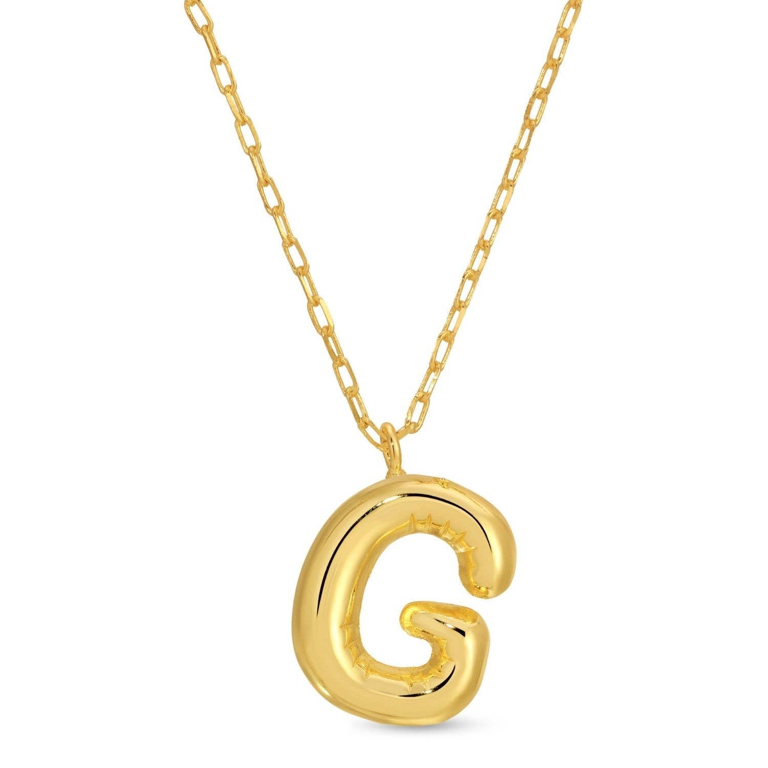 Splendid Iris - Large Balloon Initial Pendant - Assorted - 926 West