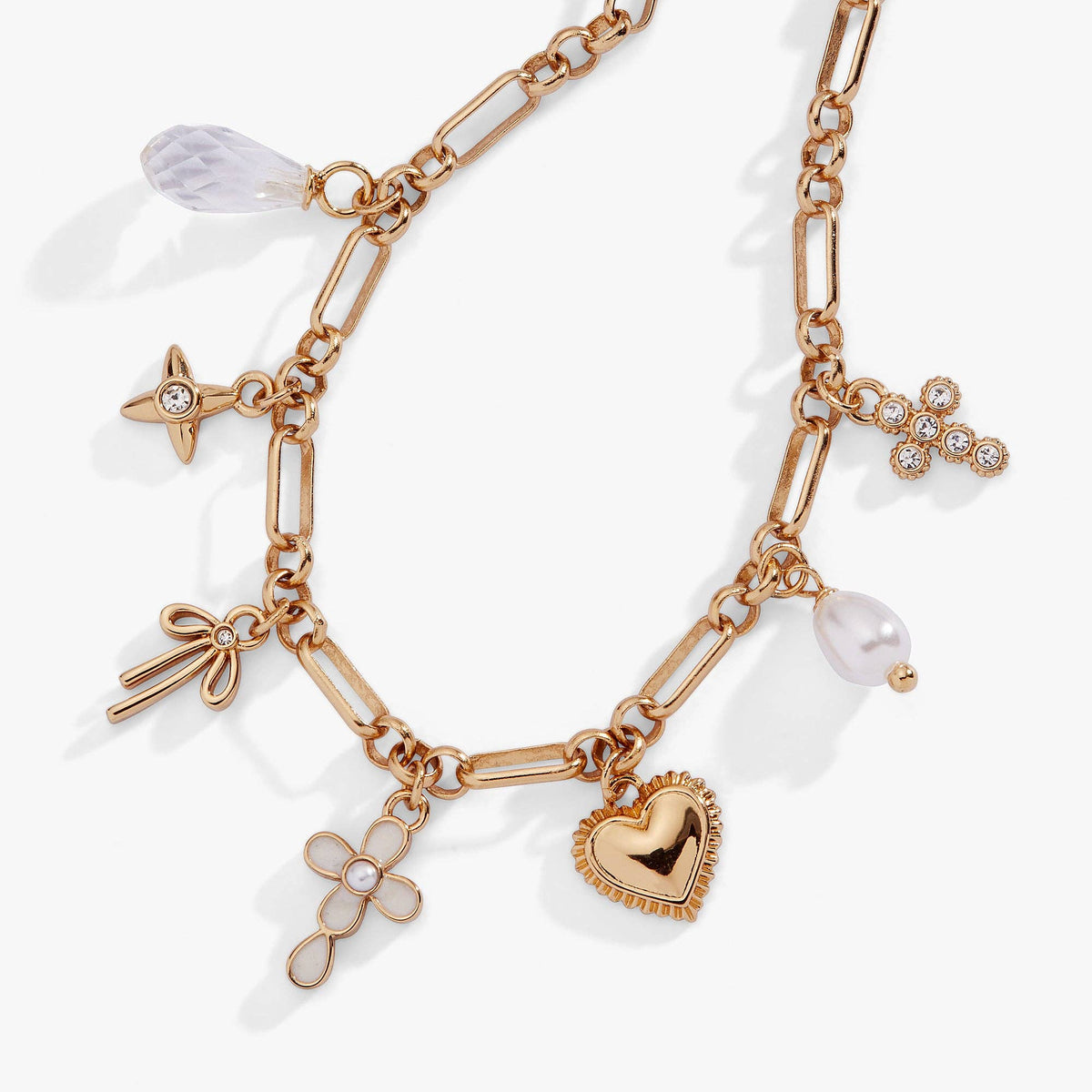 Alex & Ani Coquette Christian Charm Bracelet