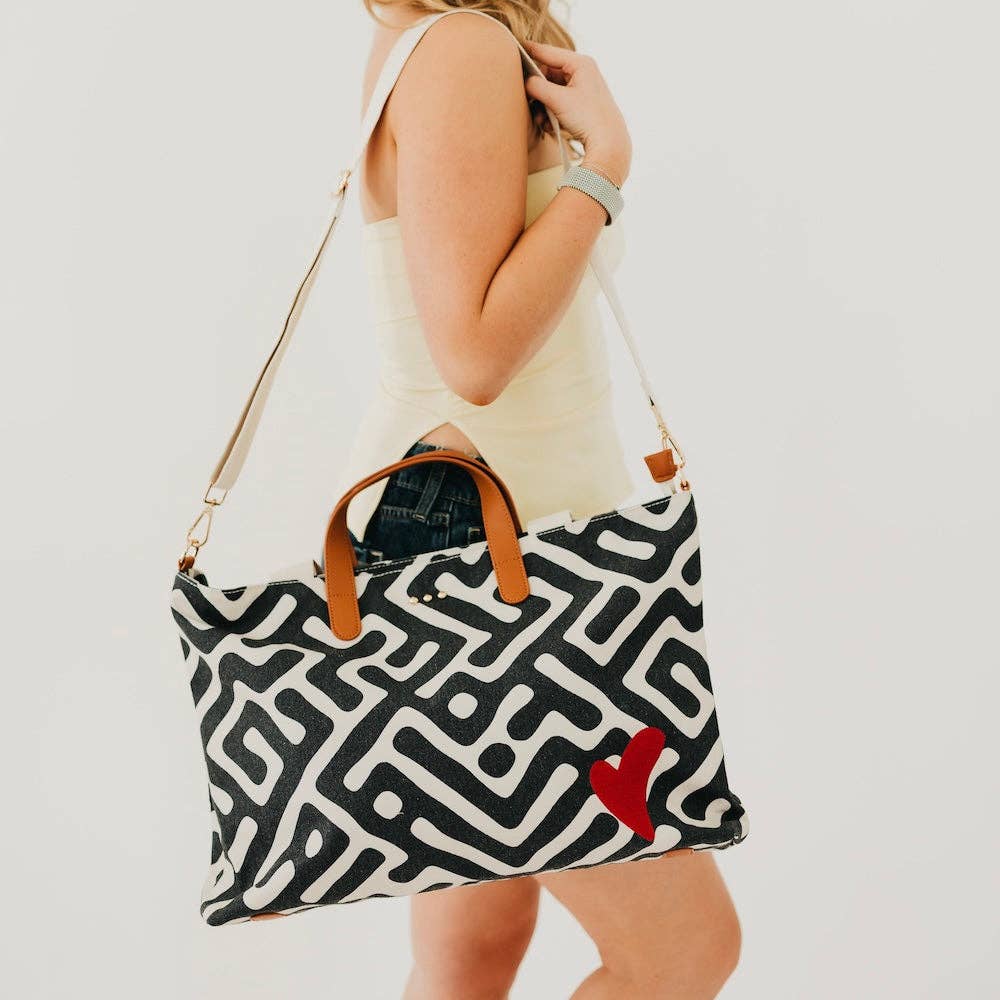 Chelsie Canvas Printed Tote - 926 West
