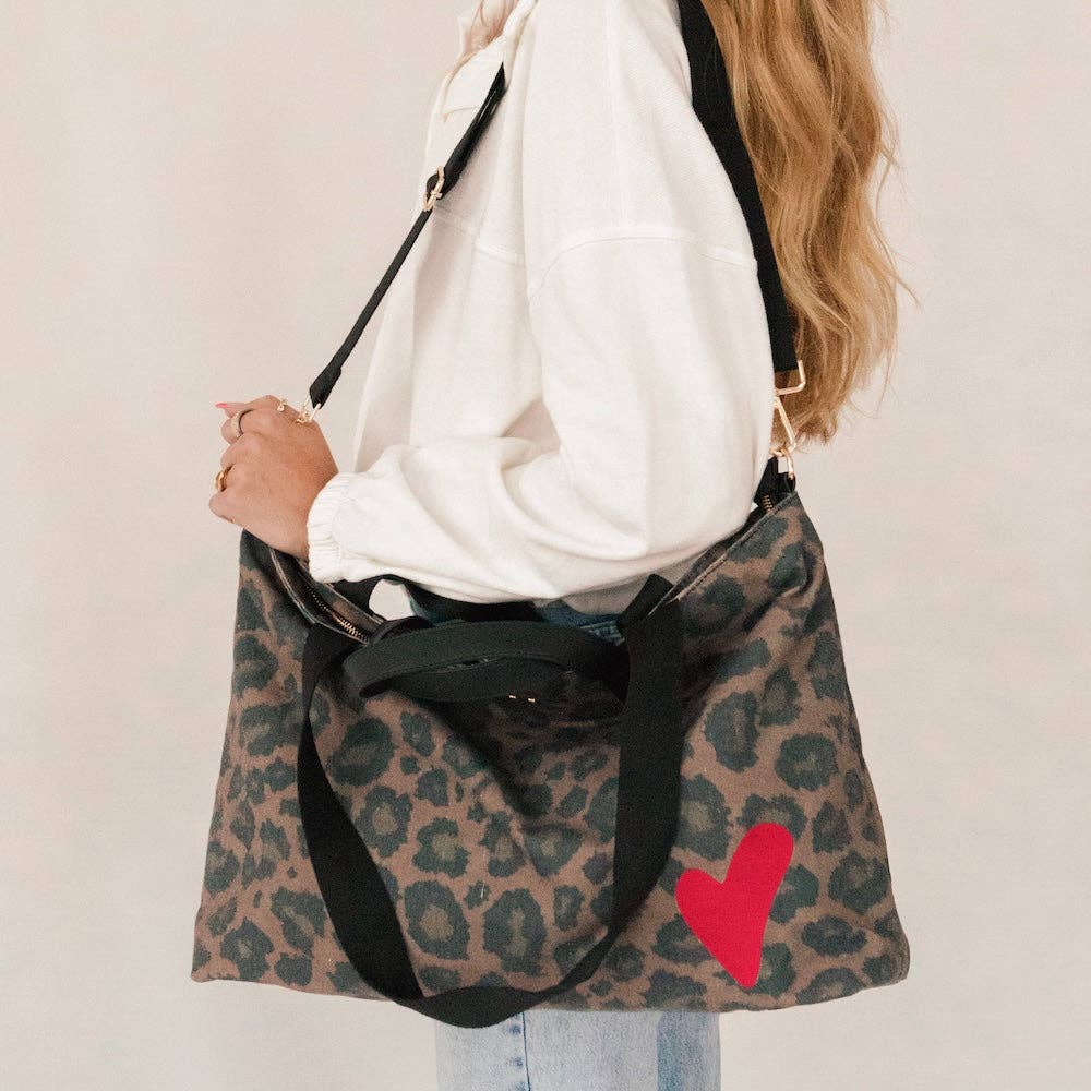 Chelsie Canvas Printed Tote - 926 West