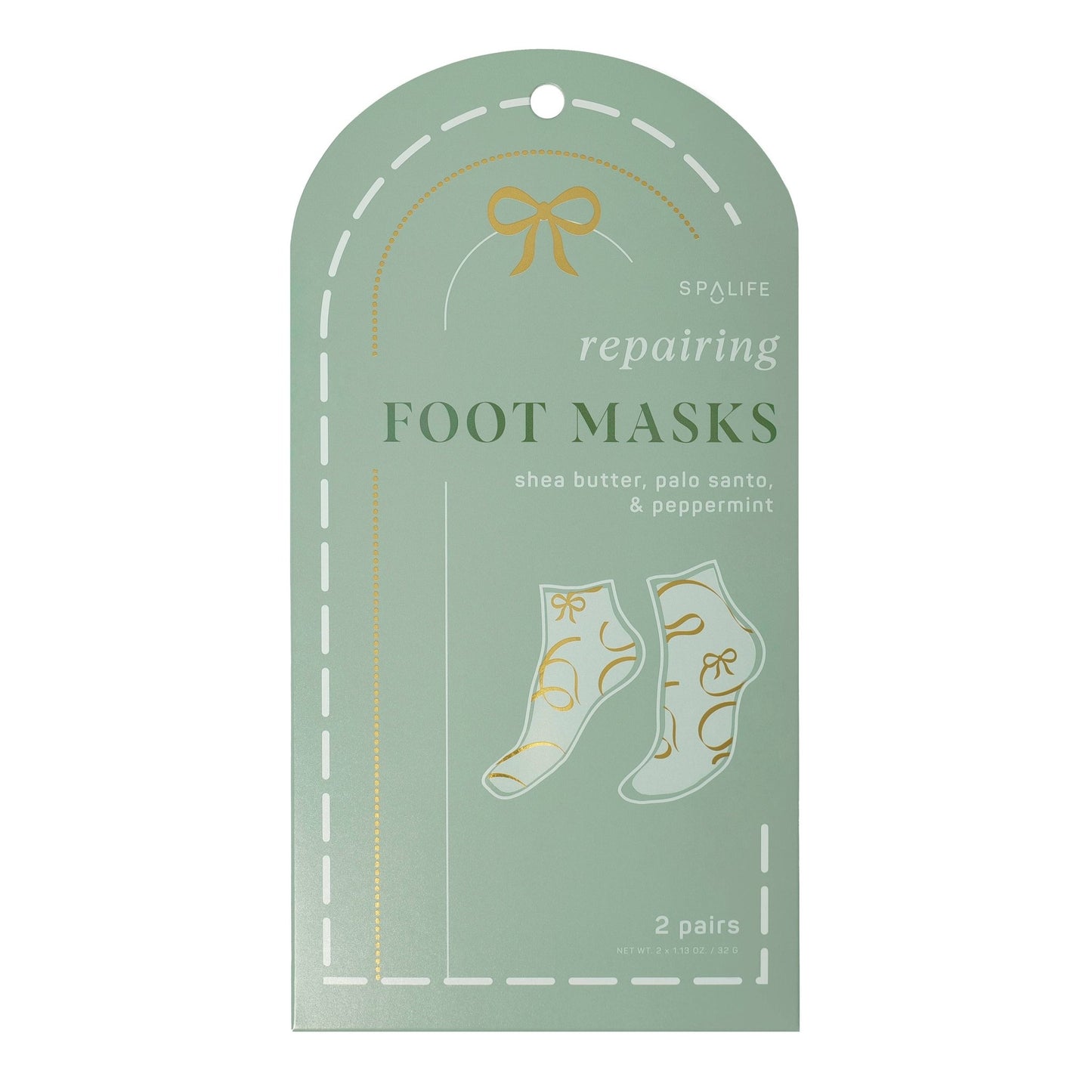 Christmas Holiday Foot Mask with Palo Santo & Peppermint 2ct - 926 West