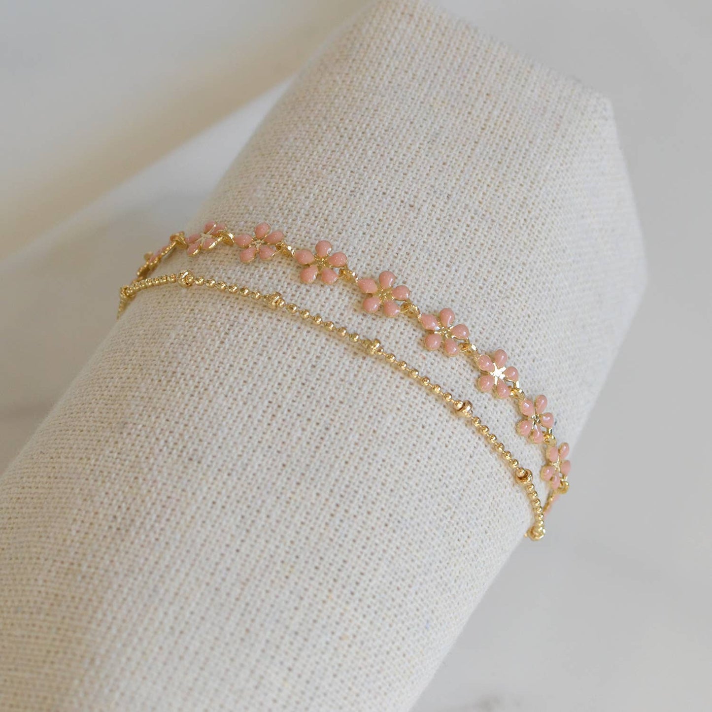 Color Epoxy Enamel Flower Adjustable Chain Bracelets - 926 West