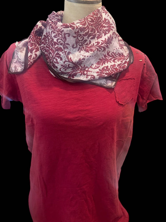 Cranberry Rip Tattered Shirt - 926 West