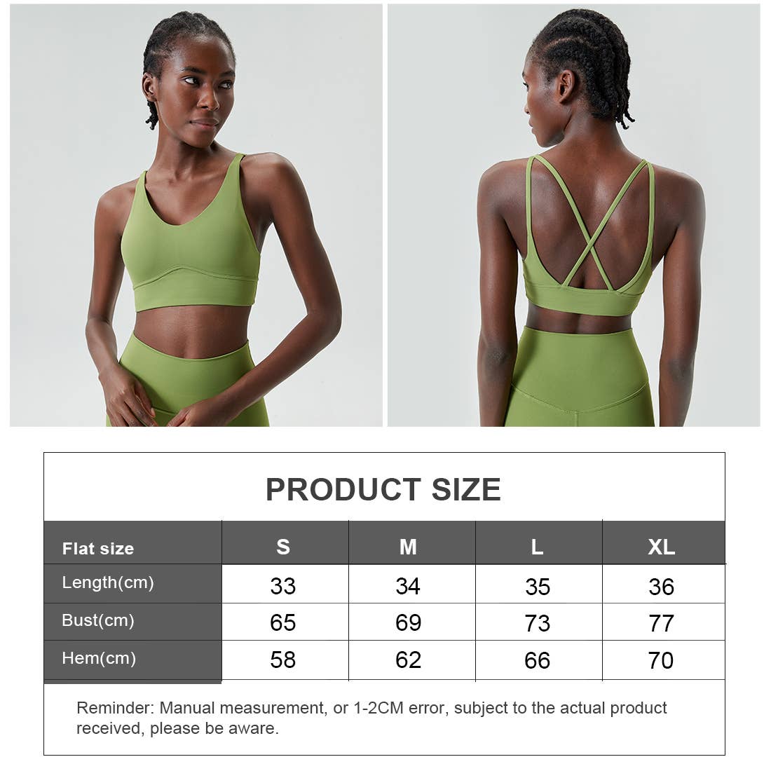 Cross Back High Support Yoga Top Fitness Sport Bra - 926 West