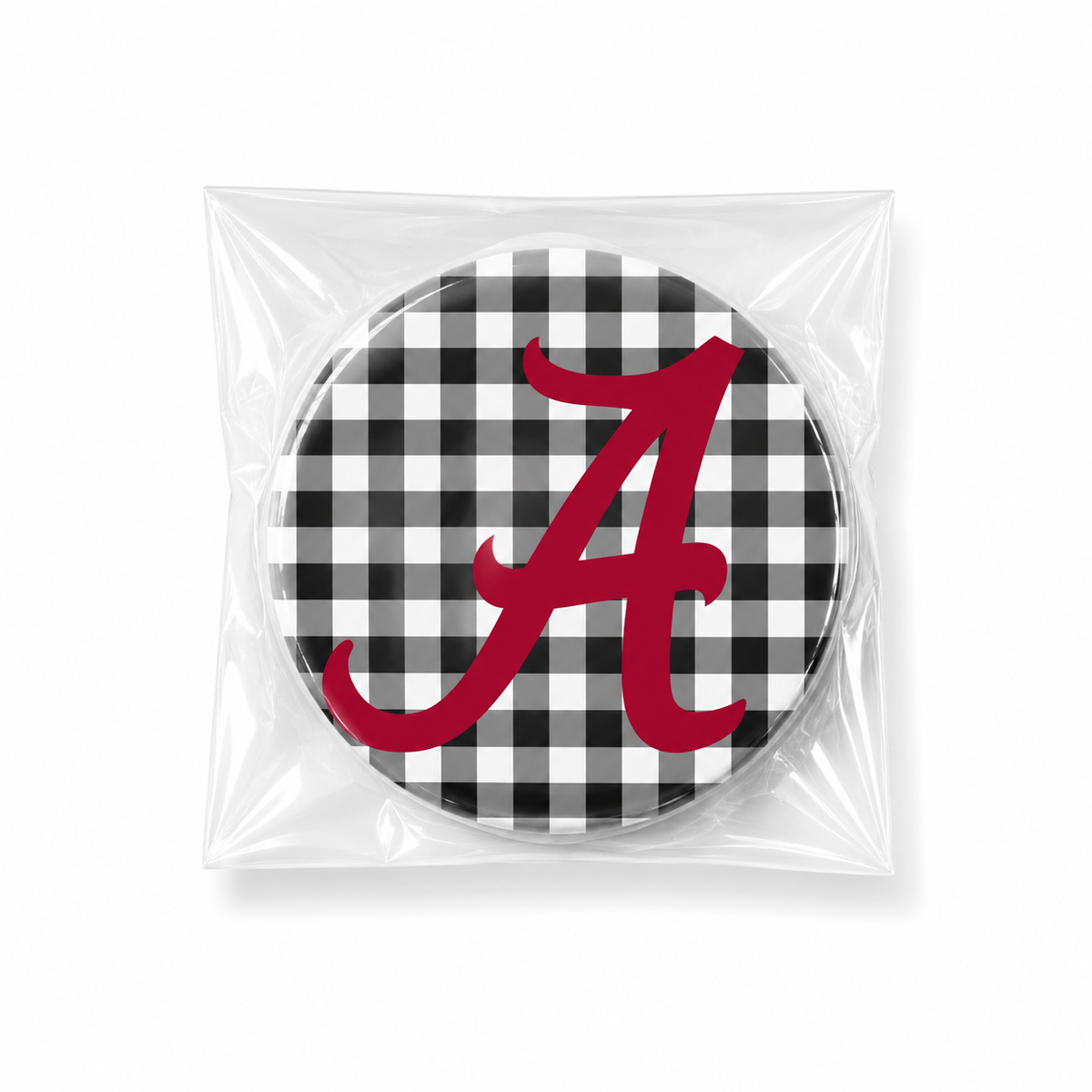 BAMA - A with black gingham