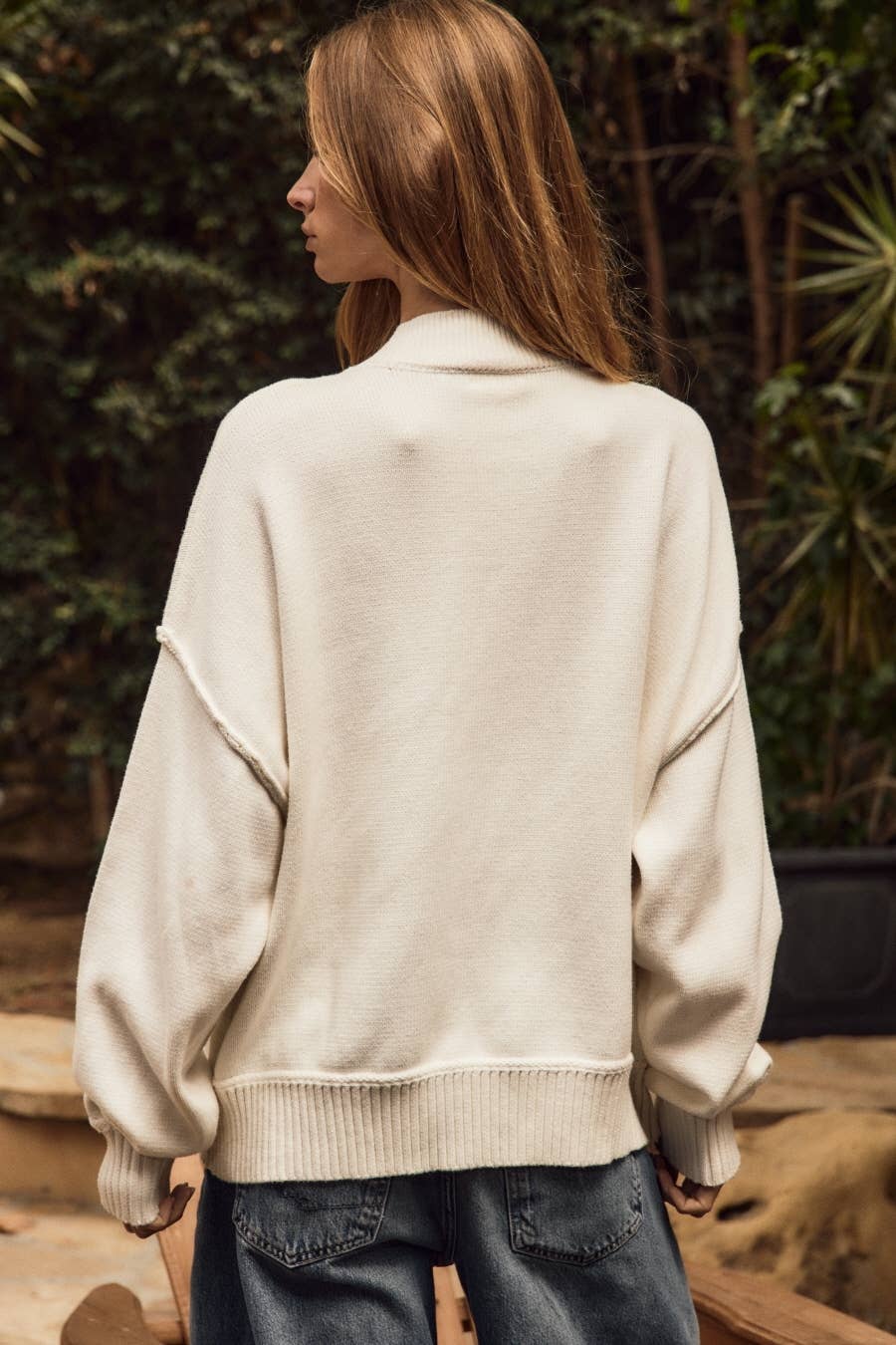 Star Long-sleeve Oversized Sweatshirt