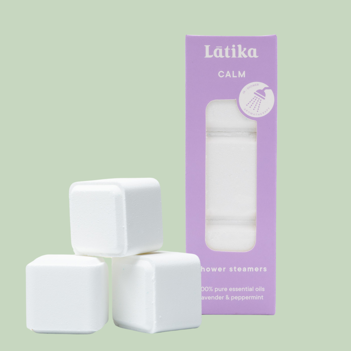Shower Steamer Lavender Aromatherapy Calm Latika Beauty