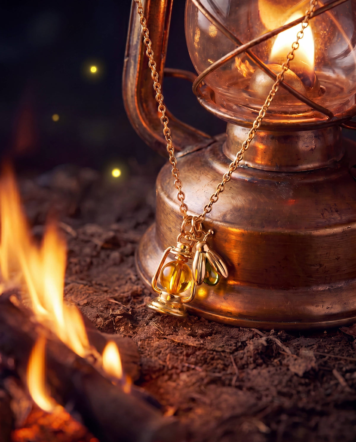 Alex & Ani Firefly Lantern Necklace