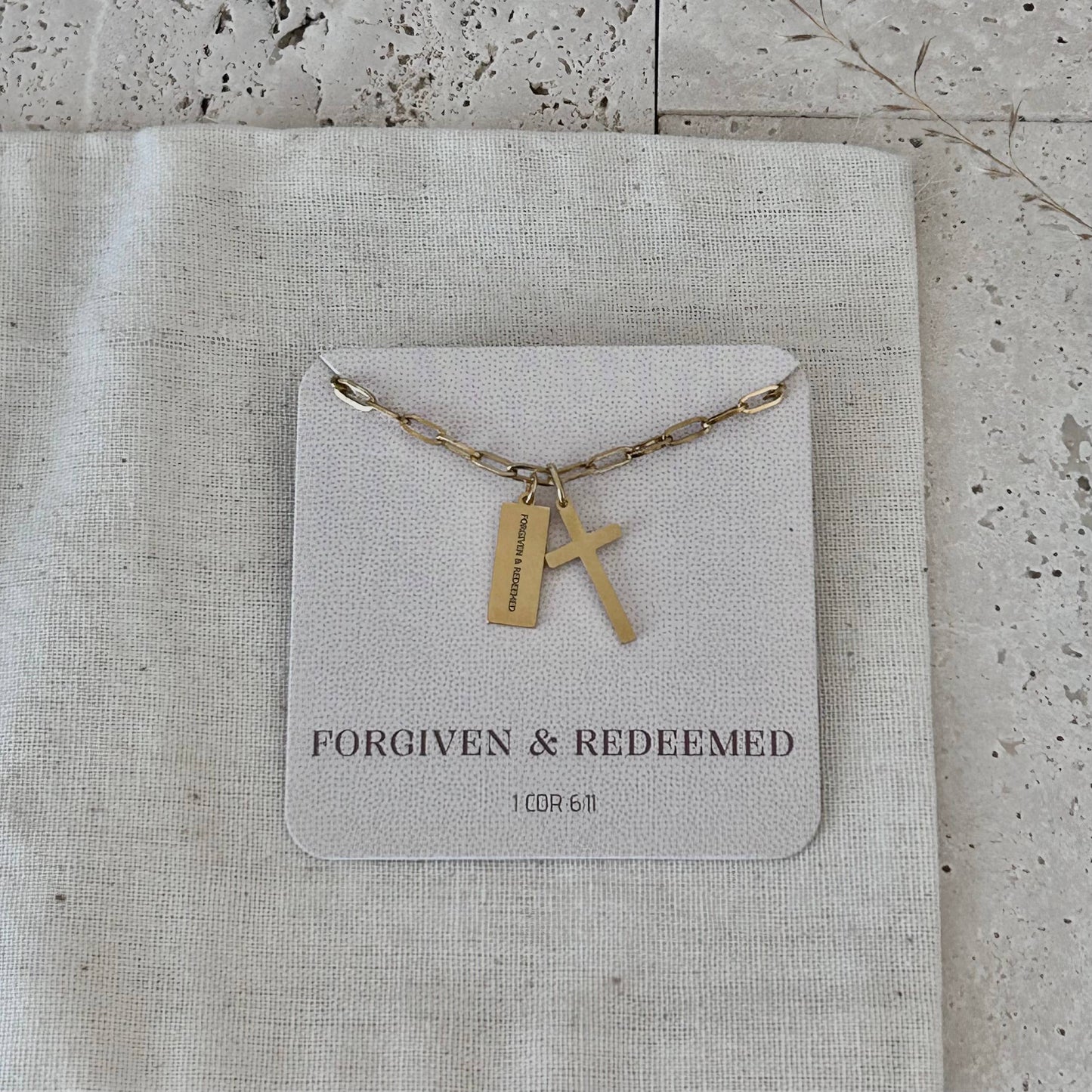 Christian Necklace Jewelry Bible verse 14k gold plated