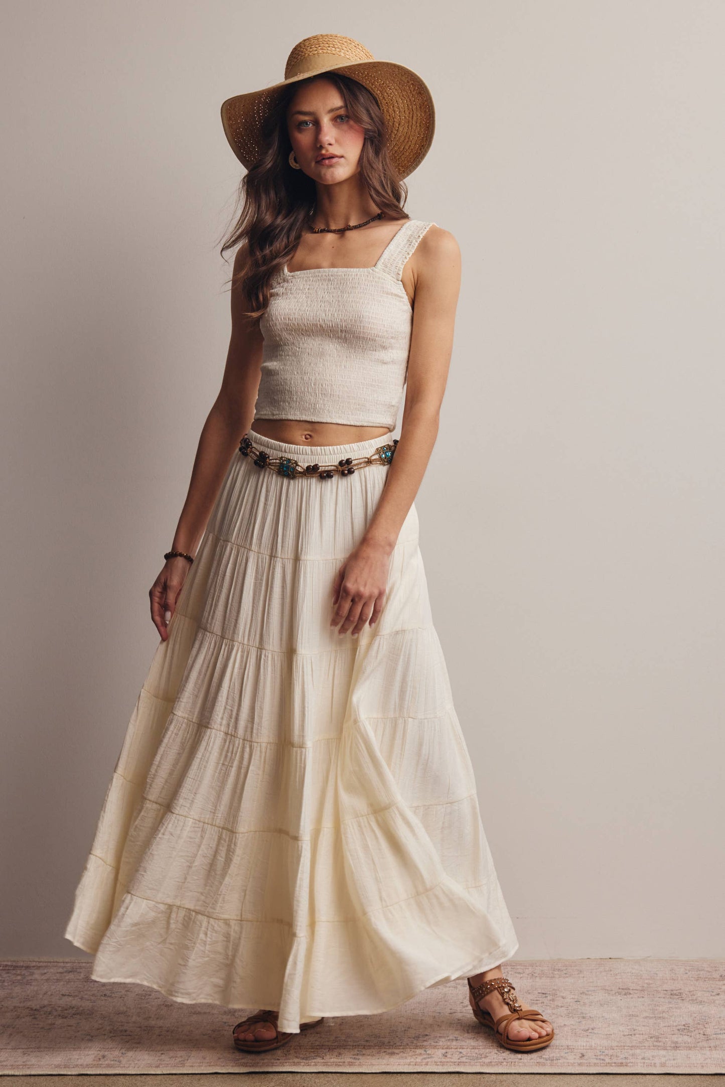 Tiered Maxi Skirt FSK0015